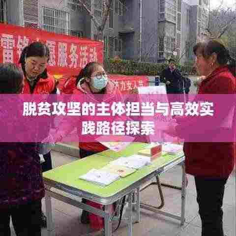 脱贫攻坚的主体担当与高效实践路径探索
