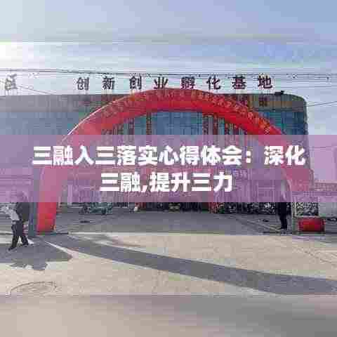 三融入三落实心得体会:深化三融,提升三力