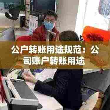 公户转账用途规范:公司账户转账用途