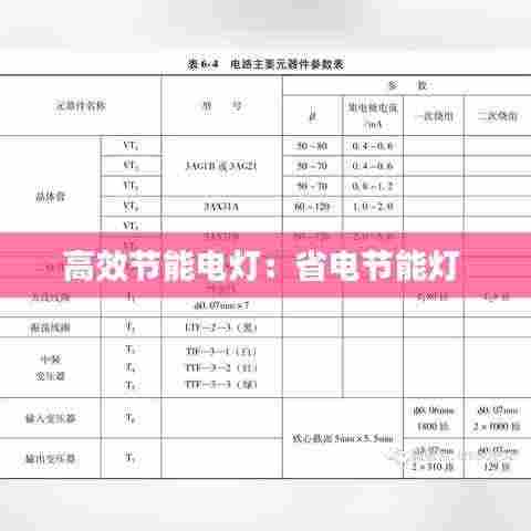 高效节能电灯:省电节能灯
