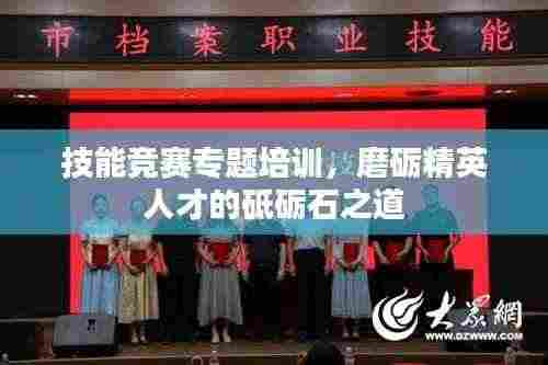 技能竞赛专题培训,磨砺精英人才的砥砺石之道