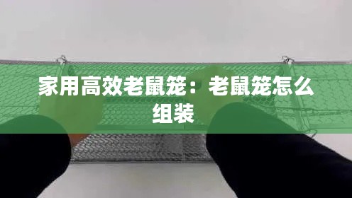 家用高效老鼠笼：老鼠笼怎么组装 
