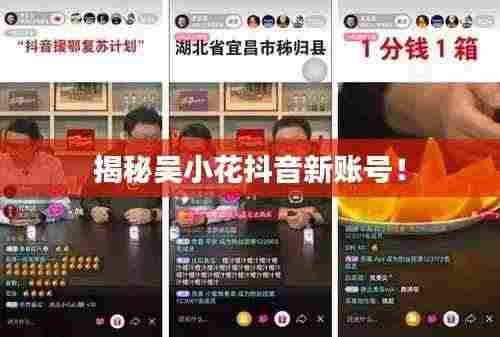 揭秘吴小花抖音新账号！