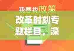 改革时刻专题栏目，深化改革的步伐与未来展望——深度解析改革蓝图