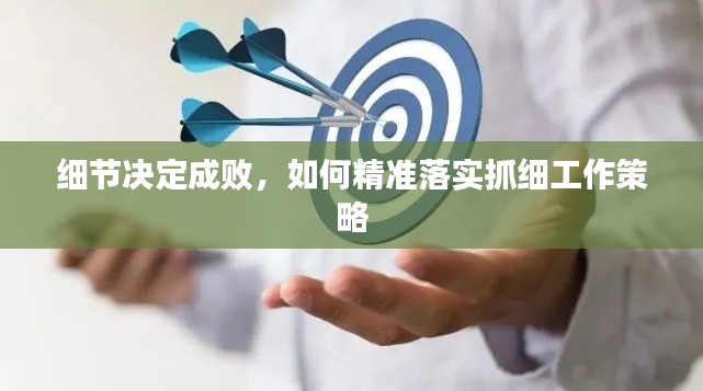 细节决定成败,如何精准落实抓细工作策略