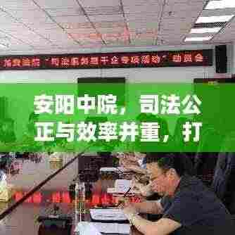 安阳中院，司法公正与效率并重，打造法治化营商标杆环境