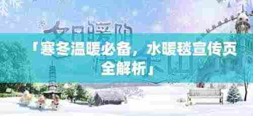 「寒冬温暖必备，水暖毯宣传页全解析」