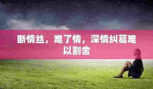 断情丝，难了情，深情纠葛难以割舍